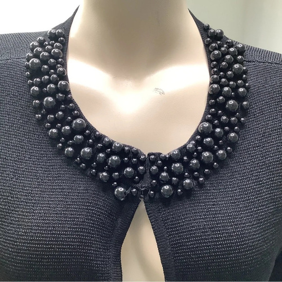 Jones New York Size Medium Collection Sweater with Beaded Neck. New With Tags - Picture 2 of 9